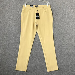 NEW Zyia Men's Size Large Khaki Office Chino Pants 30" Inseam